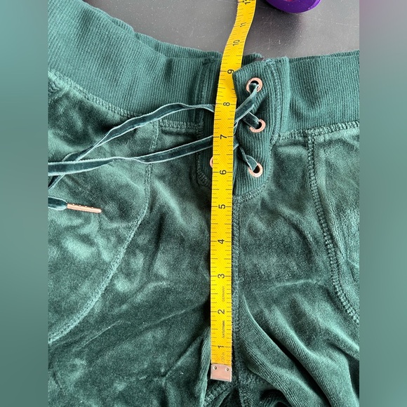 Betsy Johnson Green Velour Y2K Track Suit Joggers Small - Picture 9 of 9